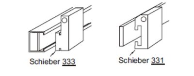 Cabrio Dome Schieber mit Hülsen ab BJ 2005 (333)