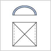 LUX ELEMENTS® CONCEPT-DACH Typ CROSS rechteckig 3300 x 1900 mm Außenmaß Kuppelhöhe 300 mm Materialstärke 50 mm Lieferung mehrteilig