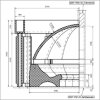 LUX ELEMENTS® CONCEPT-DACH Typ CROSS rechteckig 3300 x 1900 mm Außenmaß Kuppelhöhe 300 mm Materialstärke 50 mm Lieferung mehrteilig