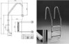 Einbauleiter Edelstahl 2 -stufig weiter Holm Schwimmbad Leiter Standard