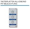 WDT Tasterplatte 1- fach Alu- Kunstoff- Alu 4mm