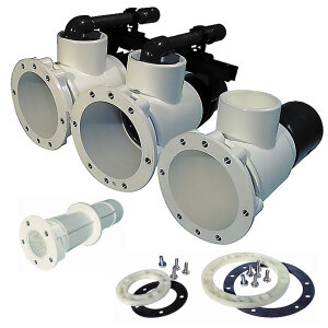 Neptun Einbausatz Massagestation 2 Düsen Folienbecken