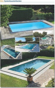 BALI Rechteckbecken Set Superpaket mit Treppenanlage Ravenna 250