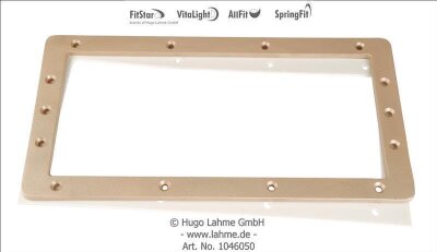 Skimmer Folienflansch für Verlängerung aus Bronze mit Dichtung und Schrauben