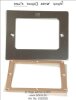 Skimmer Flanschsatz 2-teilig mit Blende aus V4A  für Folienbecken Bronze