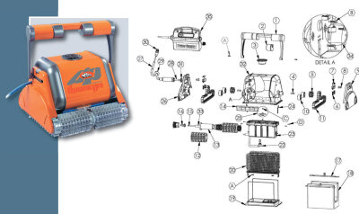 Ersatzfiltersack grob 70mµ für Dolphin Dynamic Pro X Teil 18