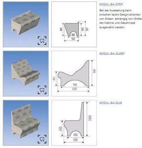 MODUL-BA-STAR-G Bankform STAR, gerade