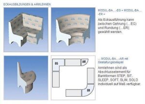 MODUL-BA-STAR-G Bankform STAR, gerade