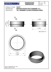Skimmer ABS Distanzring zur Höhenverstellung...