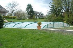 VÖROKA Vario Schwimmbad Überdachung B: 5,00 m x L: 8,69 m H: ca. 2,00 m