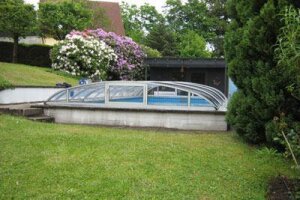 VÖROKA Vario Schwimmbad Überdachung B: 5,00 m x L: 8,69 m H: ca. 2,00 m