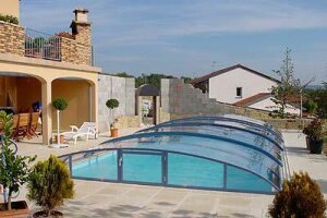 VÖROKA Vario Schwimmbad Überdachung B: 5,00 m x L: 8,69 m H: ca. 2,00 m