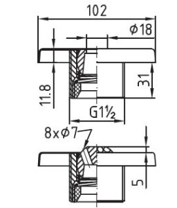 Fitstar Strahldüsenblende G1½  mit...