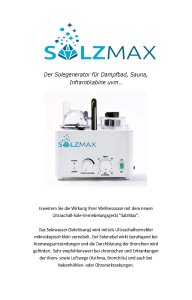 Salzsolevernebler SalzMax
