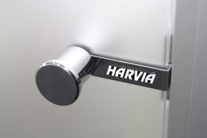 Sentiotec Harvia Dampfbad Tür mit Aluminiumrahmen 690 x 1890 mm Rahmen Aluminium grau