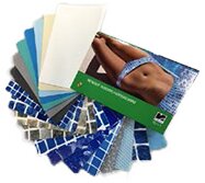 WALU 75 Schwimmbadfolie gemustert Maßkonfektion Preis pro m² Eckradius 5 cm