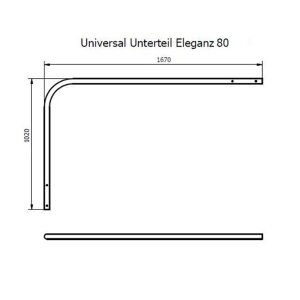 REKU Polyestertreppe Eleganz 80 U kurz