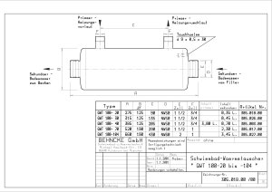 Behncke Wärmetauscher QWT verschiedene Ausführungen
