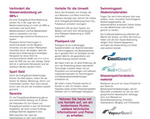 MTH Luftpolster Abdeckplane GeoBubble Maßanfertigung