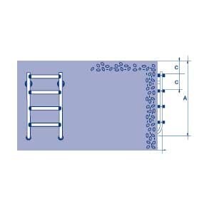 Astral geteilte Leiter Unterteil V4A