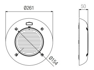 UWS SET 1x LumiPlus S-LIM V1.11 RGB Wireless + Fernbedienung - extra flache Ausführung