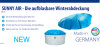 Aufblasbare Winterabdeckung SUNNY AIR mit Gummiseil Oval- & Achtformbecken Blau mit Seil