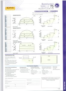 WALU 75/100 Aufpreis Gerade Treppe