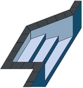 WALU 75/100 Hoch-Temperatur Aufpreis Schräge Treppe