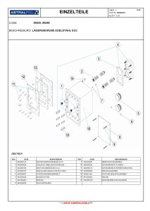 Astral Sprint Flanschsatz V4A mit Dichtungen und Schrauben.