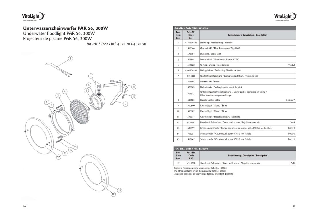 Hugo Lahme Vitalight Lahme Quetschverschraubung PG 13.5 BZ für Lahme-Einsatz 4130020 + 4130090