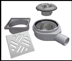 LUX ELEMENTS® TUB-BAW-S Bodenablauf-Stutzen DN 50 SET