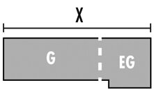 LUX ELEMENTS Bankform SOLO Zulage für Eckausbildung...