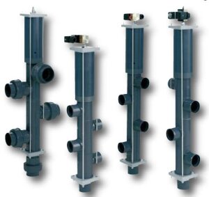Besgo Stangenventil 5/2 Wege mit automatischer Rückspülung DN 40/Ø 50 mm Stichmaß 125 mm