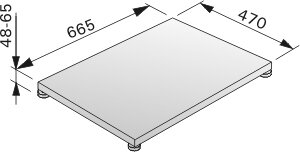 Harvia Bodenschutzplatte für Holzofen