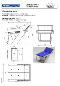 Astralpool Wettkampf Startblock verstellbare Fußstütze 33 - 58 cm Höhe