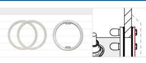 Wibre Druckflansch für Einbautopf 4.0291.50.00