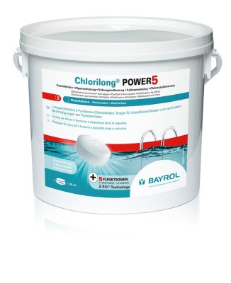 Bayrol Chlorilong® POWER 5 Chlortablette mit Clorodor Control® Kapsel 5 Kg