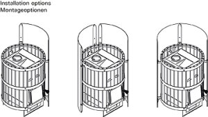 Harvia Legend Schutzmantel schwarz
