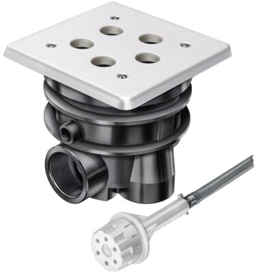 BADU Quadro Sport Combi Wand-/Bodendüse 28 mm Ausführung II