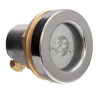 VitaLight Scheinwerfereinsatz "3er PowerLED mit Kontermutter" Ø 72 mm