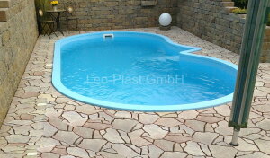 Bayrol Salzelektrolyse Polypropylen Freiformbecken Trinidad 600 x 280 x 150 cm