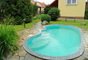 Bayrol Salzelektrolyse Polypropylen Freiformbecken Trinidad 600 x 280 x 150 cm