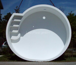 Bayrol Salzelektrolyse Polypropylen Rundbecken Haiti 440 x 380 x 150 cm