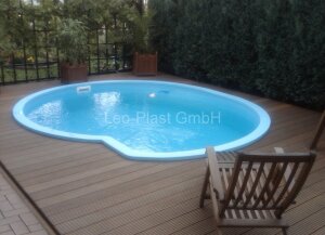 Bayrol Salzelektrolyse Polypropylen Rundbecken Haiti 440 x 380 x 150 cm