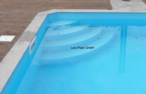 Bayrol Salzelektrolyse Polypropylen Rechteckbecken Barbados Treppenanlage links bitte bestätigen mit Skizze