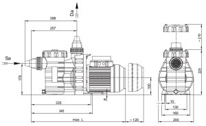 Aquatechnix Filterpumpe Trend Vario Plus Frequenzpumpe