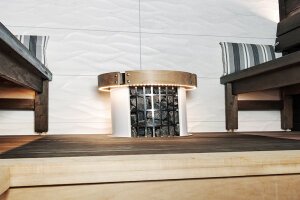 Harvia Saunaofen Cilindro Ofenreling HPC3L mit LED Beleuchtung