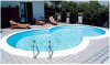 MTH SUNNY POOL Achtformbecken Schwimmbad 0,8 mm Folie