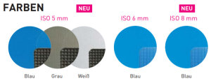 Walu Schaum Abdeckung blau ISO 6 mm Copolymer 850 gr/m²