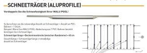 WALU Schneeträger Aluprofil lfd. Meter